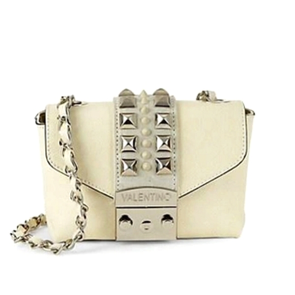 Valentino Handbags - NWT $745 Valentino Studded Leather Mini Crossbody Shoulder Bag in Milk Color